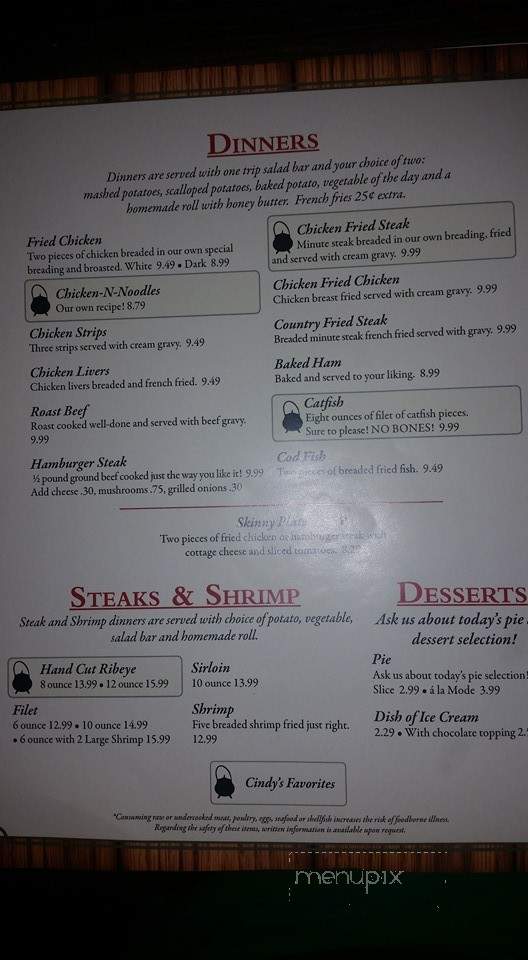 Copper Kettle - Eureka, KS menu_pic