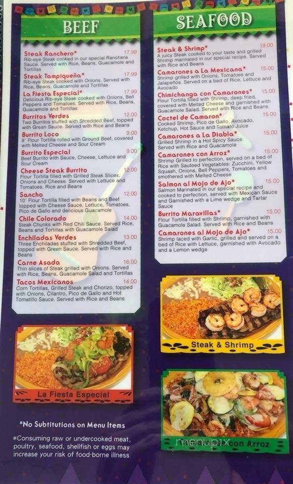 La Fiesta - Topeka, KS menu_pic