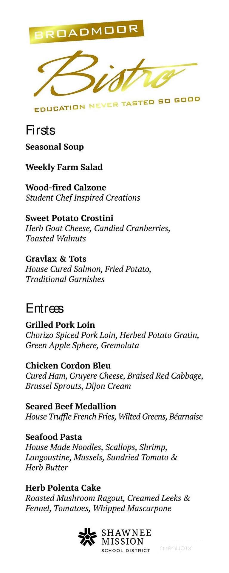 US Foodservice - Shawnee Mission, KS menu_pic