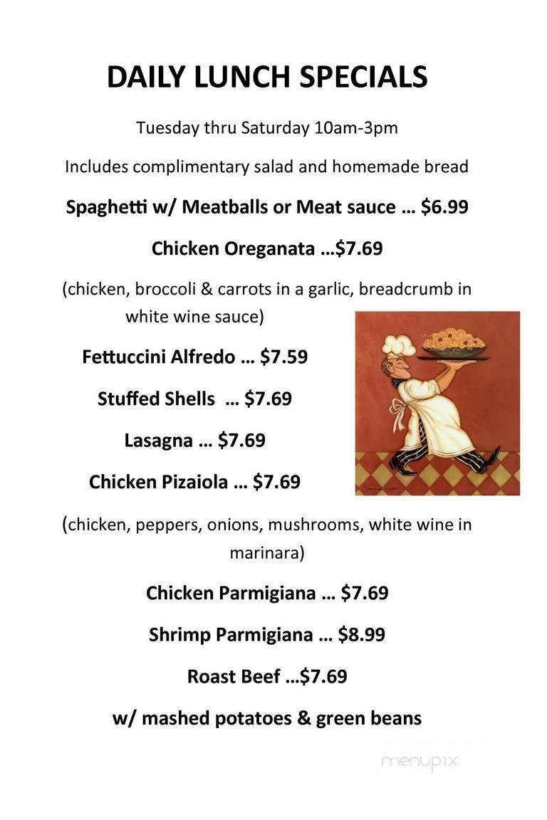 Mama D's II - Calvert City, KY menu_pic