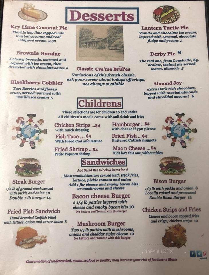 Brass Lantern Restaurant - Hardin, KY menu_pic