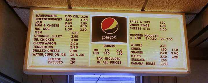 Jay's Drive-In - Calhoun, KY menu_pic