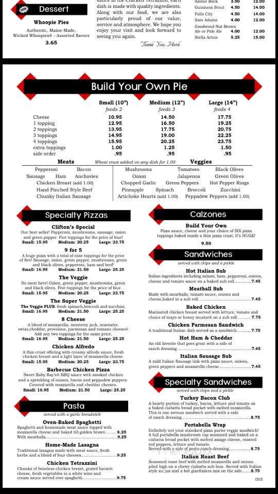 Clifton's Pizza Co - Louisville, KY