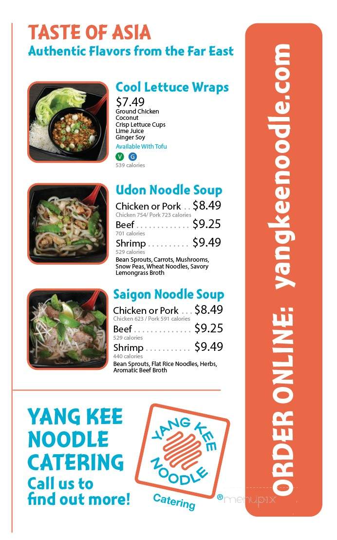 Yang Kee Noodle - Louisville, KY menu_pic