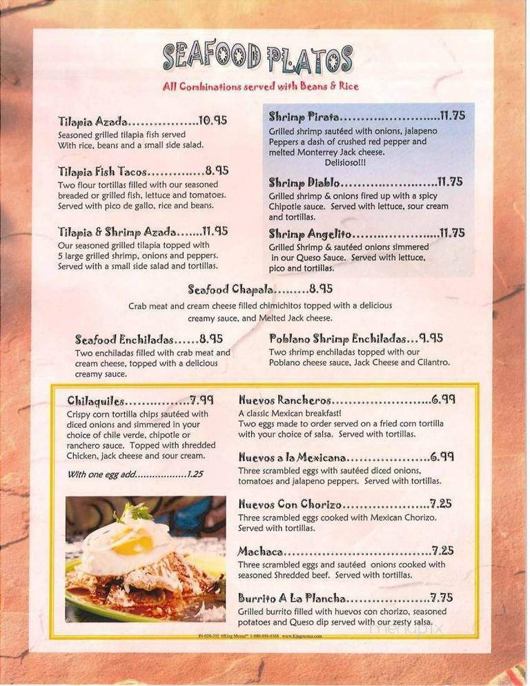 Montoyas - Covington, KY menu_pic