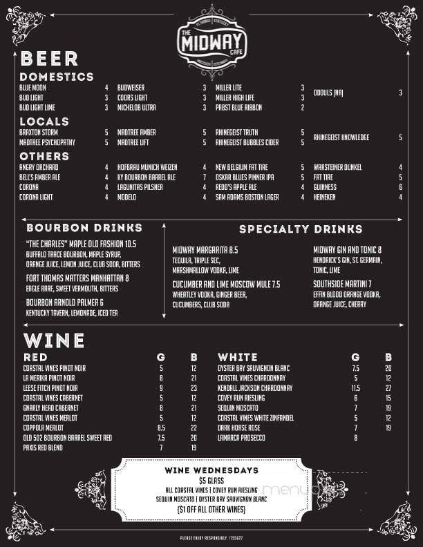 Midway Cafe - Fort Thomas, KY menu_pic