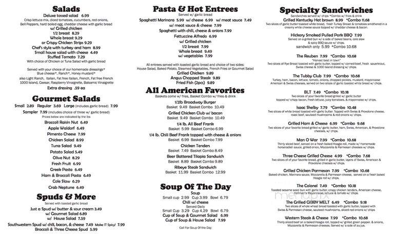 Gibby's Deli - Frankfort, KY menu_pic