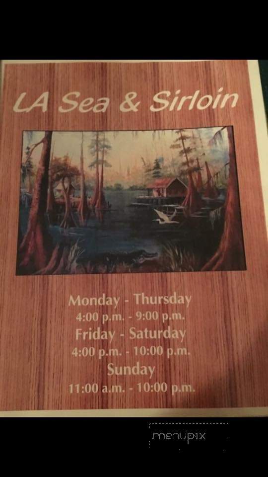 Sea & Sirloin - Campti, LA menu_pic