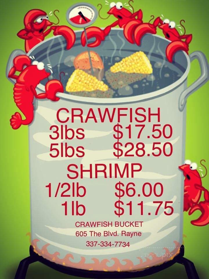 Crawfish Bucket - Rayne, LA menu_pic