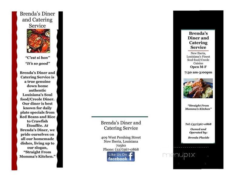 Brenda's Dine In & Take Out - New Iberia, LA menu_pic