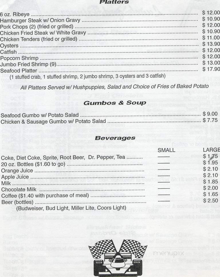 Pit Stop Restaurant - Houma, LA menu_pic