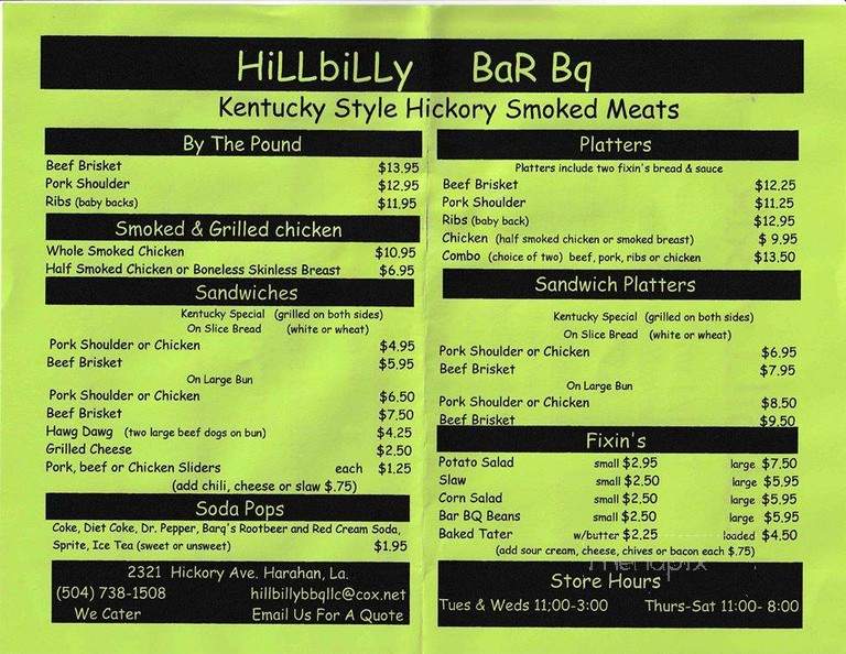 Hillbilly Bar Bq - Harahan, LA