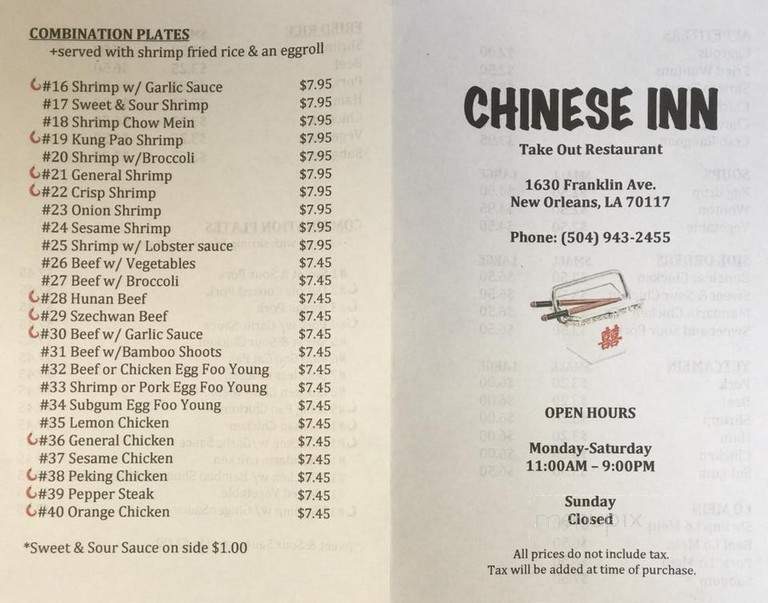 Chinese Inn - New Orleans, LA