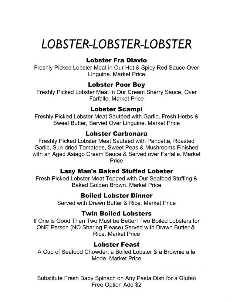 Poor Boy's Gourmet - Bar Harbor, ME menu_pic