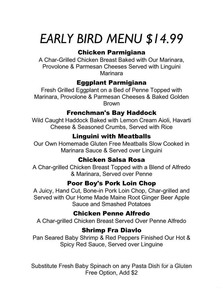 Poor Boy's Gourmet - Bar Harbor, ME menu_pic