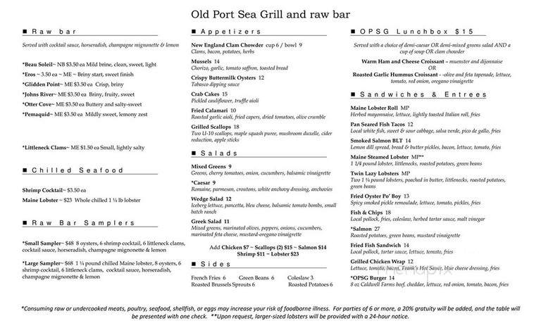 Old Port Sea Grill & Raw Bar - Portland, ME