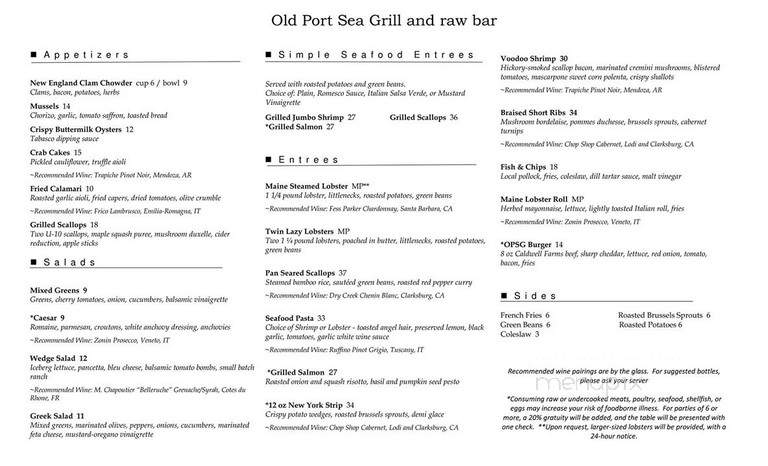 Old Port Sea Grill & Raw Bar - Portland, ME