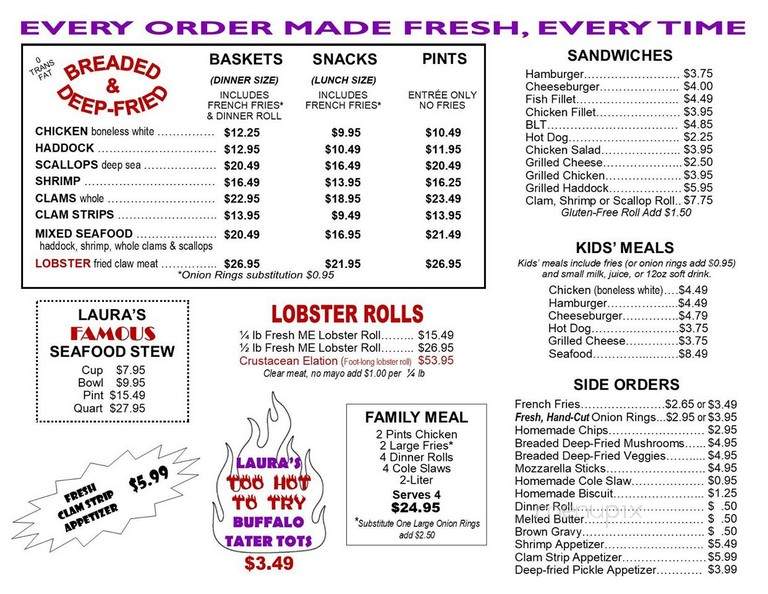 Red Barn Drive-In - Augusta, ME menu_pic