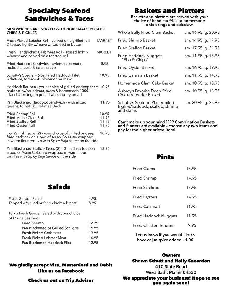 Seacoast Catering & Lobster - Nobleboro, ME menu_pic