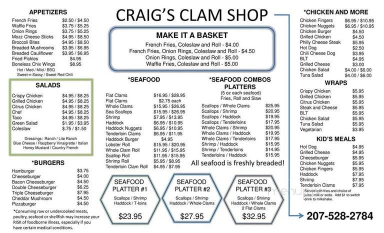 Craig's Clam Shop - Patten, ME