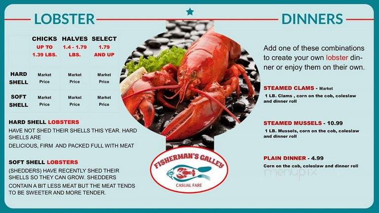 Fisherman's Inn Restaurant - Winter Harbor, ME menu_pic