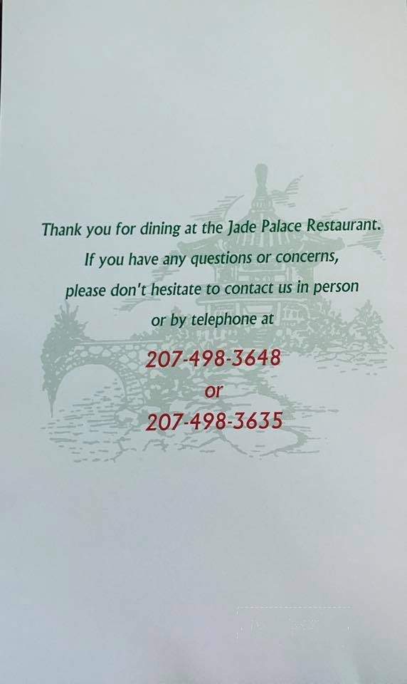 Jade Palace Restaurant - Caribou, ME