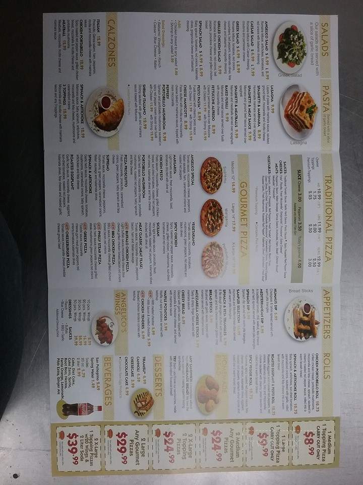 Angelico La Pizzeria - Odenton, MD menu_pic