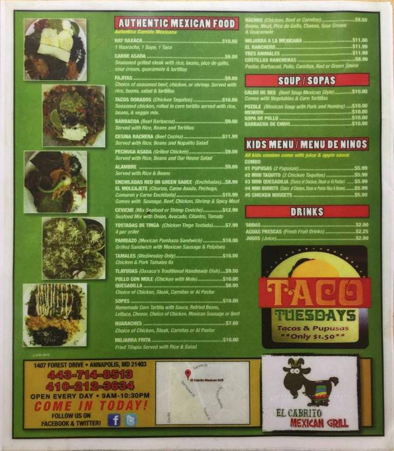 El Paraiso Latino Restaurant - Annapolis, MD