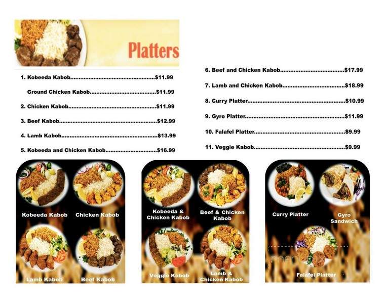 Grill Kabob - Bethesda, MD menu_pic