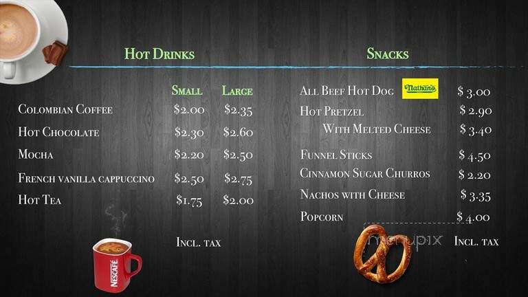 Icebreakers Cafe - Laurel, MD menu_pic