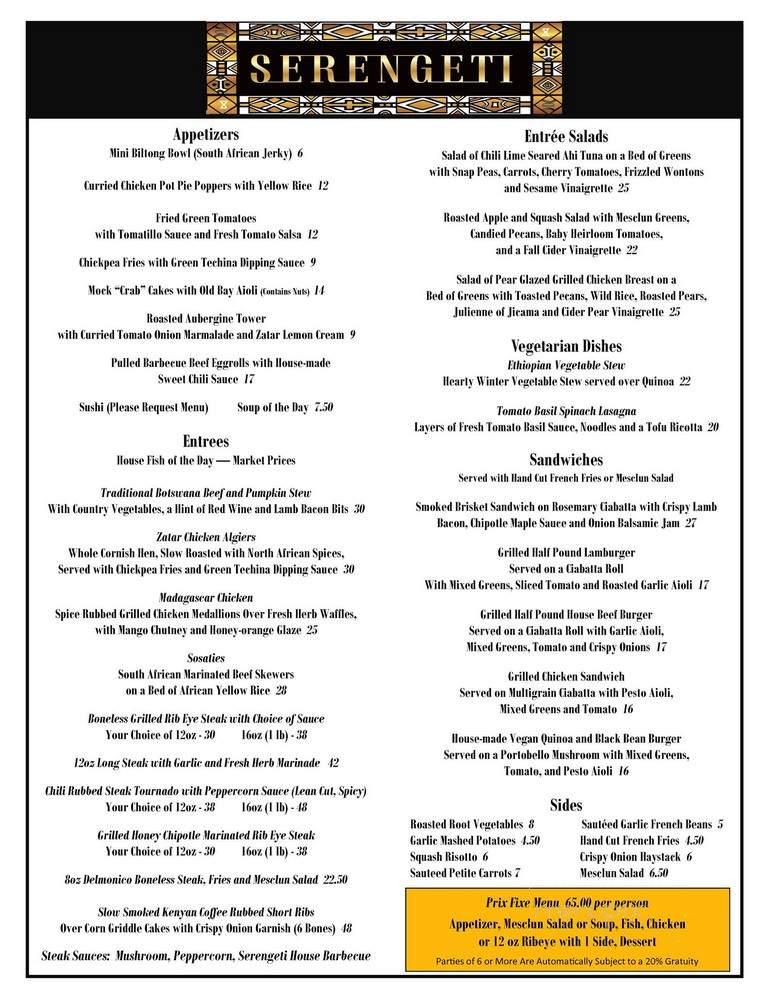Inc Accents Grill - Baltimore, MD menu_pic