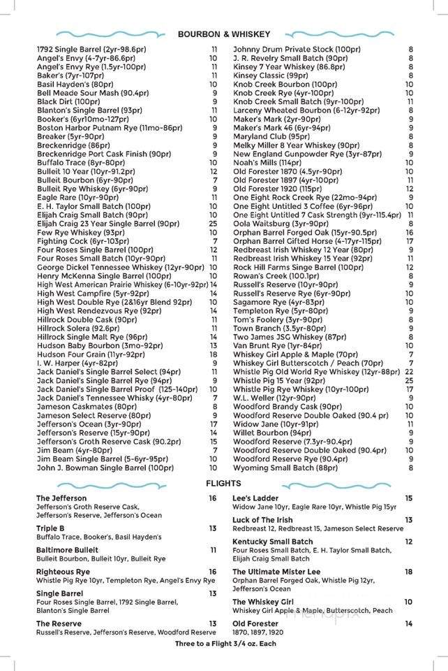 Lee's Ice Cream - Baltimore, MD menu_pic