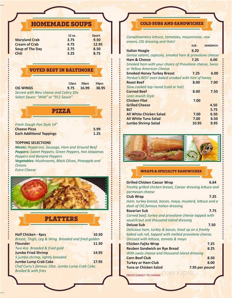 Little Grove Carry Out - Linthicum Heights, MD menu_pic