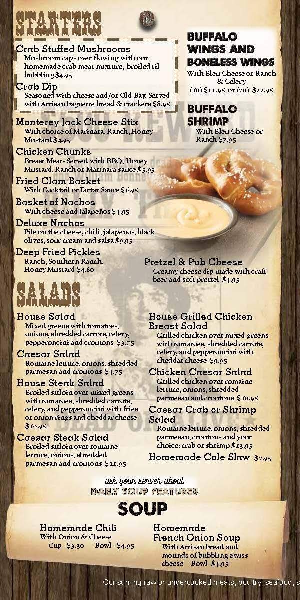 Long Branch Saloon - Mountain Lake Park, MD menu_pic