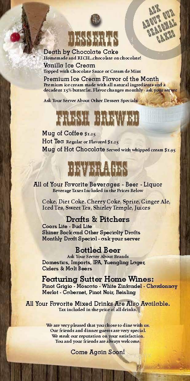 Long Branch Saloon - Mountain Lake Park, MD menu_pic