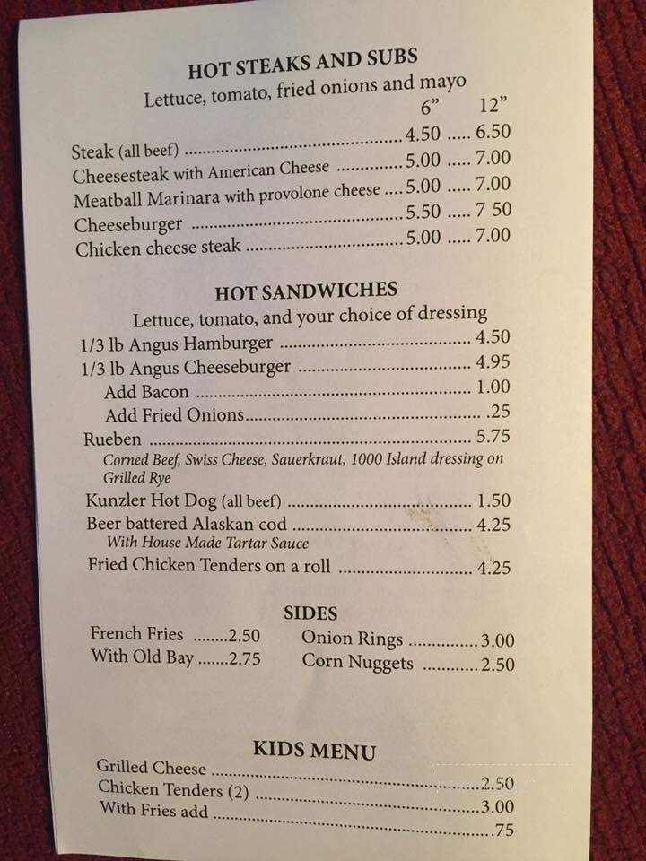 Margie's Deli - Elkton, MD menu_pic
