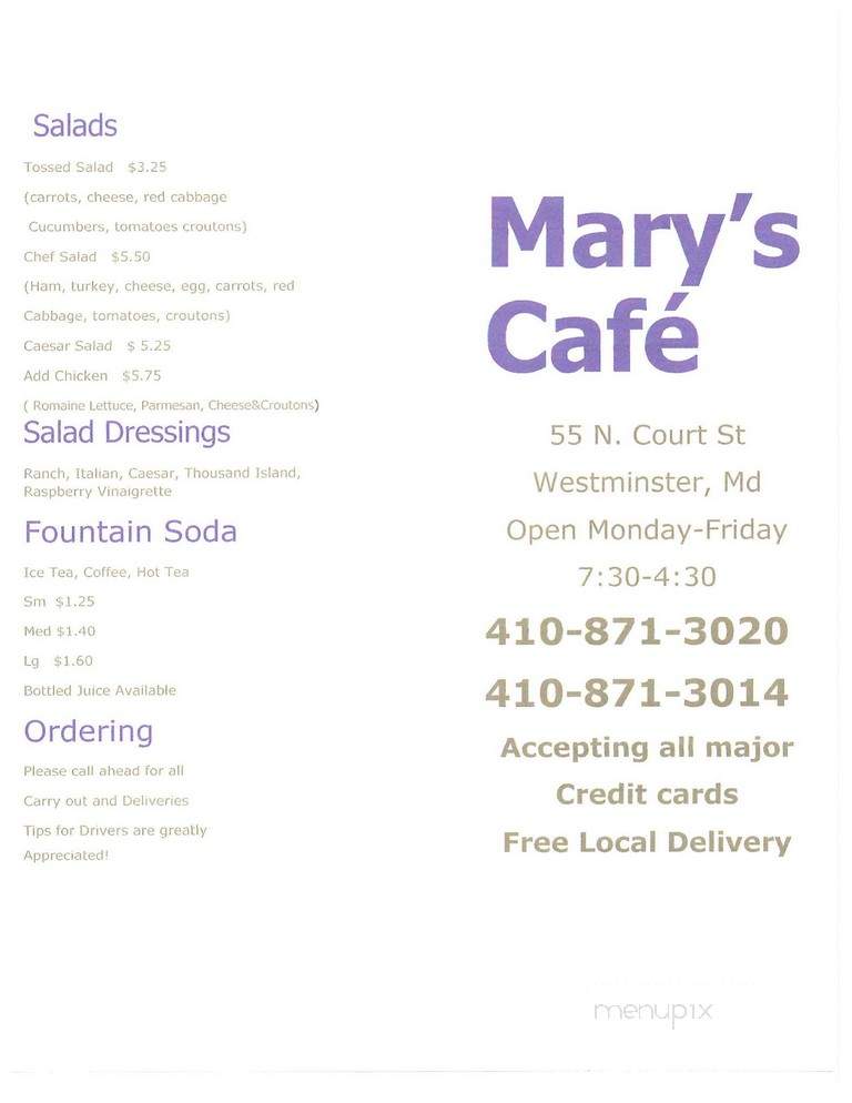 Mary's Cafe - Hyattsville, MD