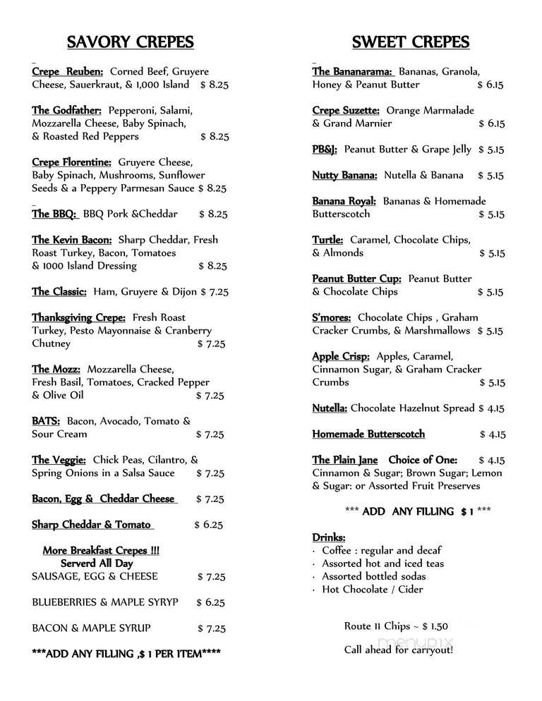 Sofi's Crepes - Baltimore, MD menu_pic