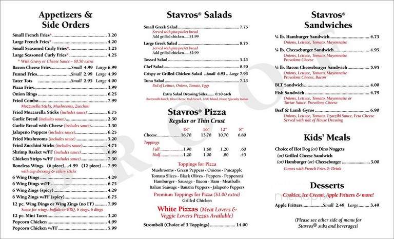 Stavros Pizza - Thurmont, MD
