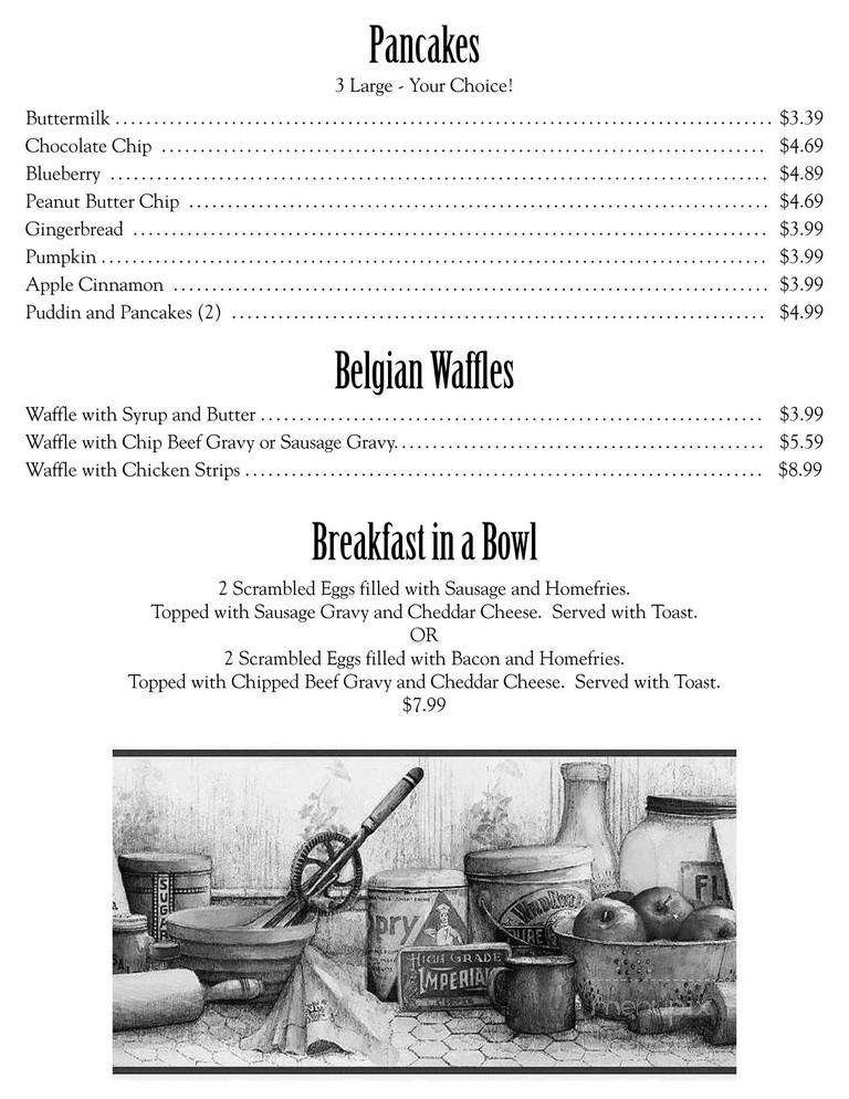 Menu Of Thurmont Kountry Kitchen In