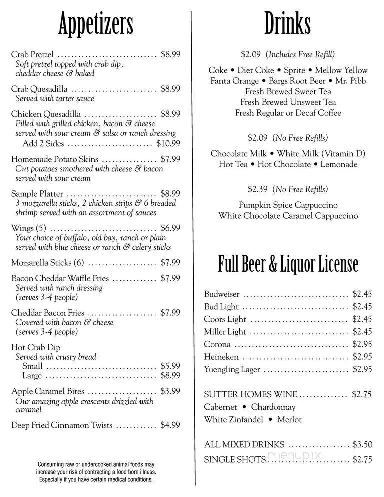 Thurmont Kountry Kitchen - Thurmont, MD menu_pic
