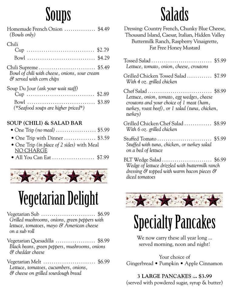 Thurmont Kountry Kitchen - Thurmont, MD menu_pic