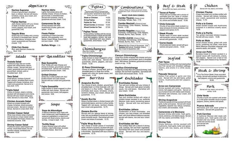 Acapulcos - Milford, MA menu_pic