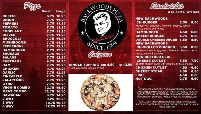 Backwoods Pizza - Roxbury, MA menu_pic
