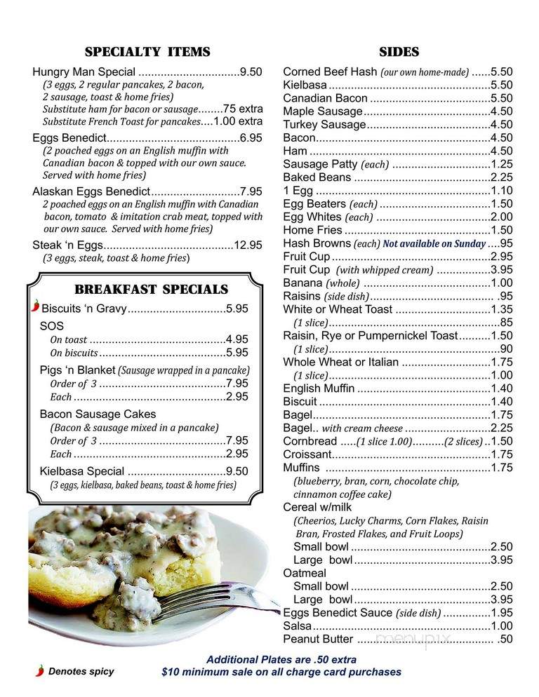 Breakfast Nook - Bellingham, MA menu_pic