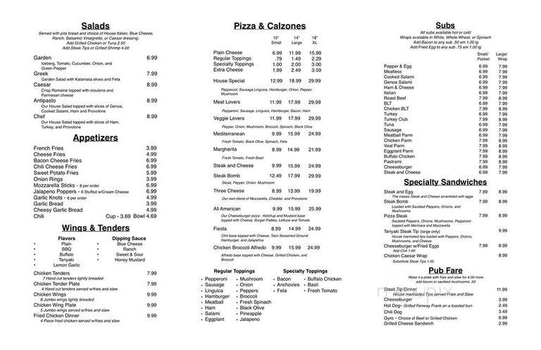Brother's Pizza - Dennis Port, MA menu_pic