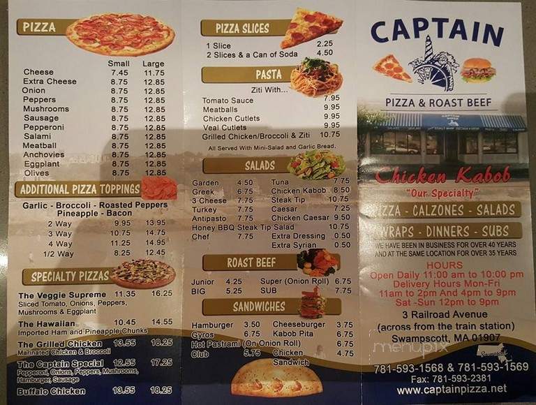 Captain Pizza - Swampscott, MA