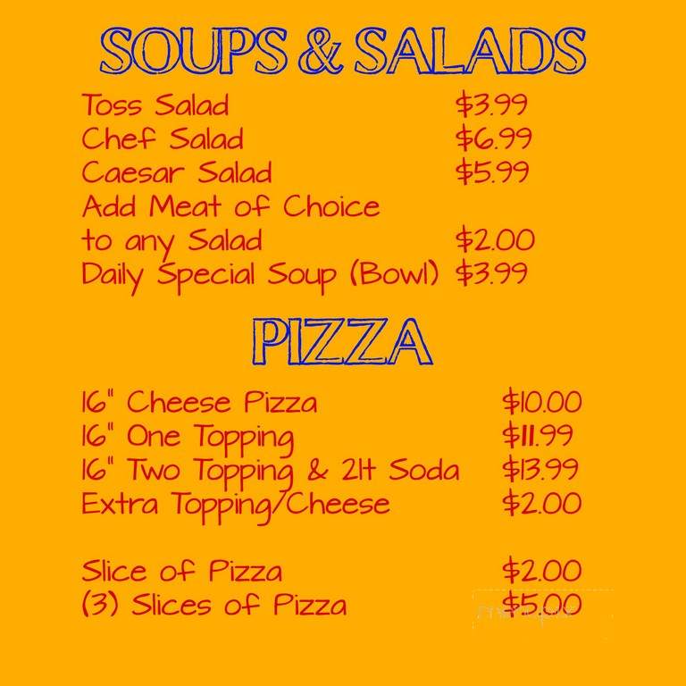 Costanzo's Package & Variety - Pittsfield, MA menu_pic