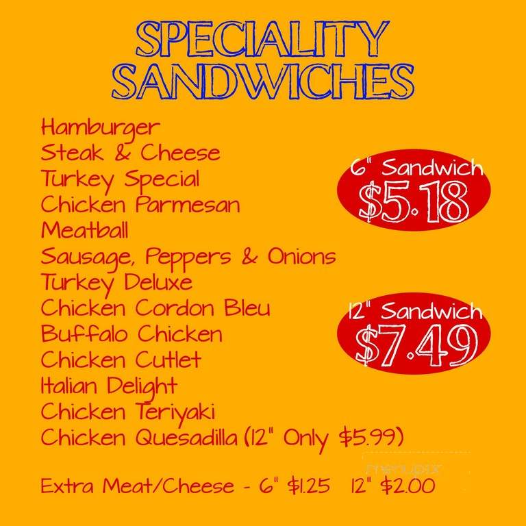 Costanzo's Package & Variety - Pittsfield, MA menu_pic