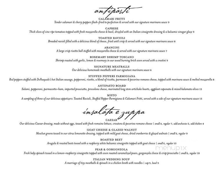 Fiorella's - Newton, MA menu_pic